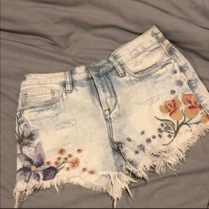 Blanca NYC embroidered shorts.